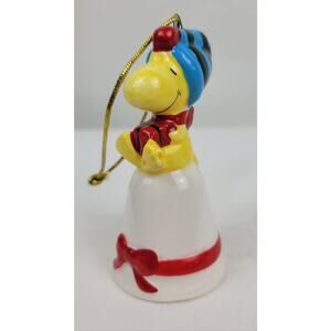 Peanuts 3" Woodstock Porcelain Bell Christmas Ornament 1972 by Willitts Designs